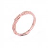 Women's braid ring gold-plated silver